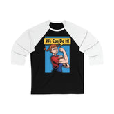 Pippi Longstocking We Can Do It Unisex 3/4 Sleeve Baseball Tee